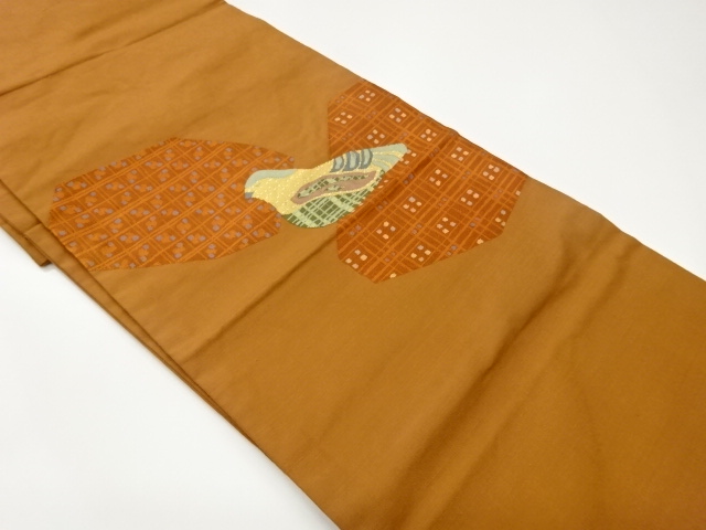JAPANESE NAGOYA OBI / WOVEN GRID